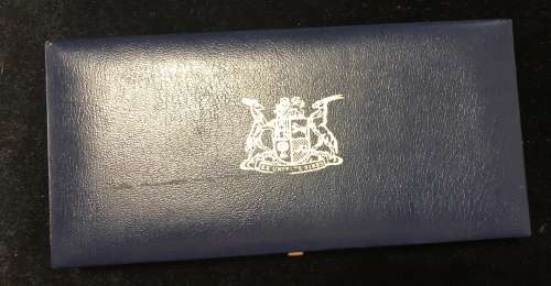 1984 Short Proof Set With SILVER One Rand.