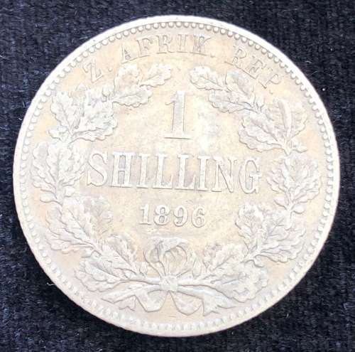 1896 ZAR Silver 1/-