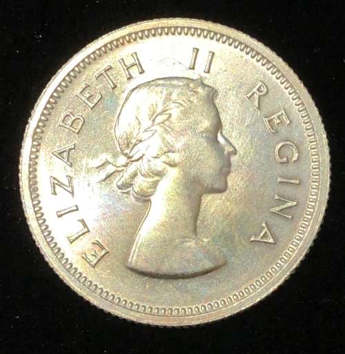 1955 Silver One Shilling UNC