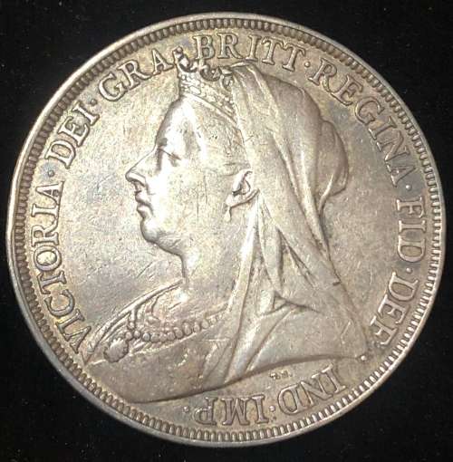 1895 Silver Great Britain Crown LV111 ( R/ NS)