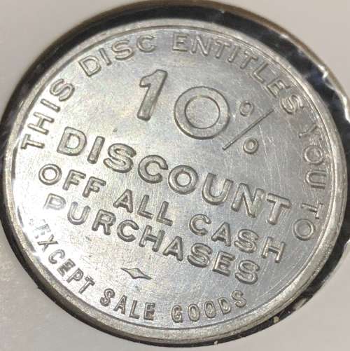 Webbers Shoe Stores Token