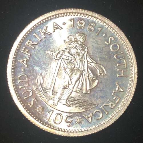 1961 Silver Proof Ten Cent.