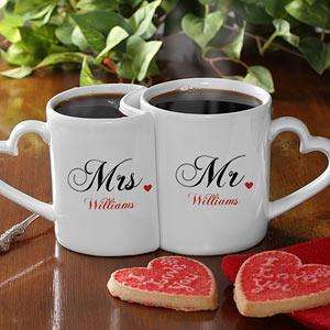 Mr and Mrs Couple Mug Set- Personalised