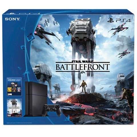 Sony PlayStation 4 - 500gig-(New) Star Wars Battlefront Bundle (Includes2 x Game Voucher)