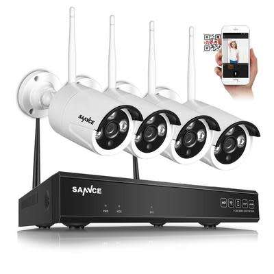 Wireless Ip Camera Cctv Security Surveillance System Nvr Kit-4ch