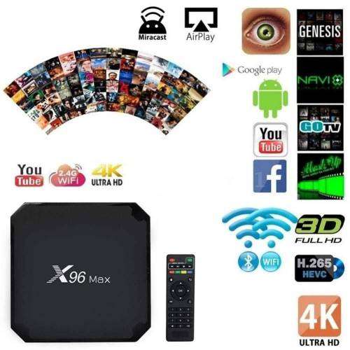 X96 MAX S905X2 2GB DDR RAM 16GB ROM LAN 5.0G WIFI bluetooth 4.1 USB3.0 TV Box - AU