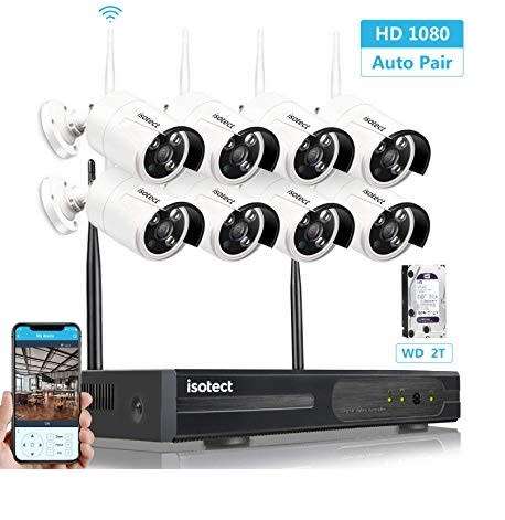 8ch wireless kit -[ HD] Best Wireless Security Camera System, Digitec 8CH 1080P CCTV Surveillance Sy
