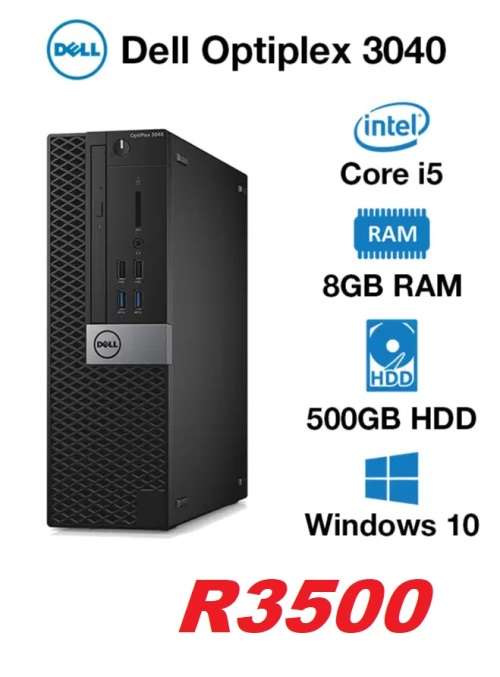 Dell OptiPlex 3040 Desktop Computer - Intel Core i5 (6th Gen) i5-6500 3.20 GHz -Mini-tower - Black