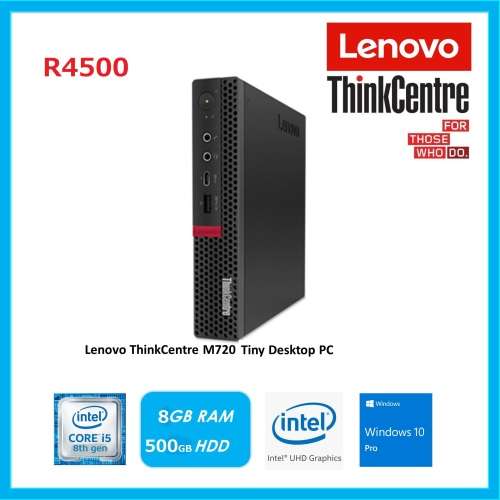 Lenovo M720q Tiny PC i5 8th Gen 8GB Ram 500GB HDD Windows 10