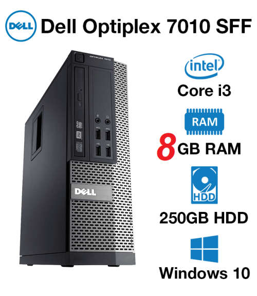 Dell Optiplex 7010 i3 Desktop (Refurbished)-8GIG-250gb