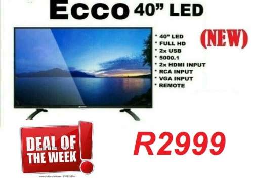 ECCO 40` LED Flat Screen TV