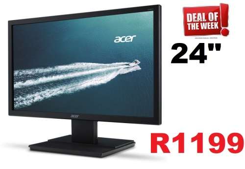 Acer  24` lcd  Monitor + vga cable