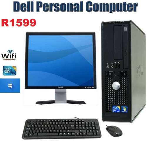 Dell OptiPlex, Intel Core 2 Duo 2.3 GHz - NEW 4GB Memory - 160GB HDD - DVD ROM Windows 10 - NEW Keyb