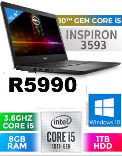Dell Inspiron 3593 10th Gen Intel Core i5 -8GB DDR4- 1000GB WECAM
