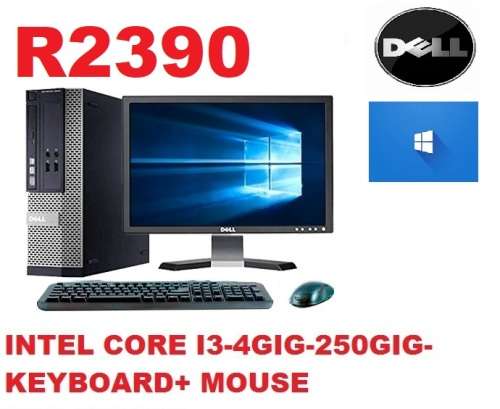 DELL OPTIPLEX COREI3  4GB DDR -250GB Windows +19`Screen PC set great machines
