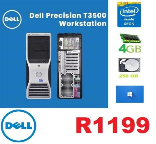 Dell Precision T3500 Workstation PC Windows 10 Pro Xeon 2.93GHz 4GB 320GB - Dual Out Graphics and WI