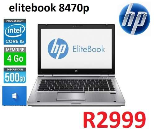 HP EliteBook 8470p Laptop, Intel Quad Core i5 - 2.7GHz 4GB RAM 500GB HDD