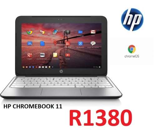 HP Chromebook 11-C4PE, 1.60 GHz Intel , 2GB DDR3 RAM, 32GB  mmc card, Chrome, 11` Sc