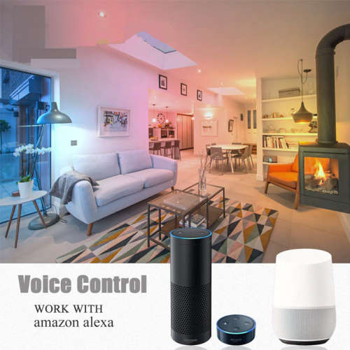 Wifi Control Smart LED 5W RGBW Spotlight GU10 Bulb Compatible with Alexa & Google Home **Sale**