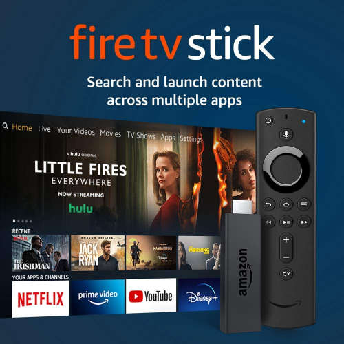 Fire TV Stick Streaming Media Player with Alexa built in, includes Alexa Voice Remote, HD 1080P