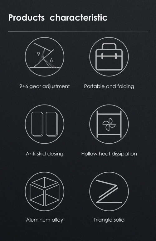 Double Foldable Portable Adjustable Laptop Mobile Tablet iPad Notebook Desk Stand for Office Home