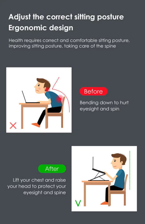 Double Foldable Portable Adjustable Laptop Mobile Tablet iPad Notebook Desk Stand for Office Home