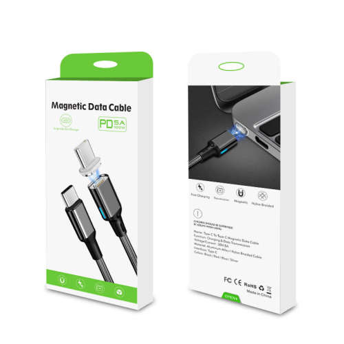 Magnetic Cable PD 20V 5A 100W Universal Laptop Type C to C Ultra-Fast Magnetic Charger 1.8m