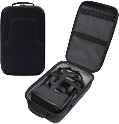 Hard Travel Case for Oculus Quest 1 or Quest 2 VR Gaming Headset Controllers Waterproof Shockproof