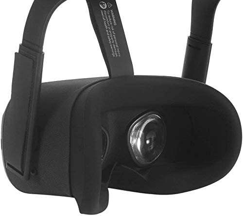 VR Face Silicone Mask Face Cover for Oculus Quest 1 Face Pad Cushion Sweatproof Lightproof - Black