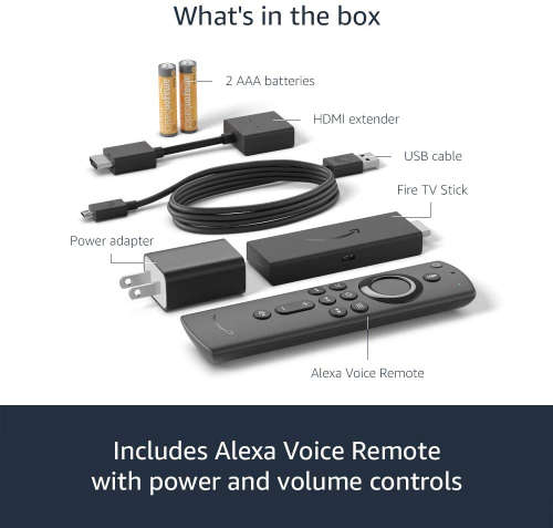 Fire TV Stick with Alexa Voice Remote (includes TV controls) | HD streaming device | 2020 release