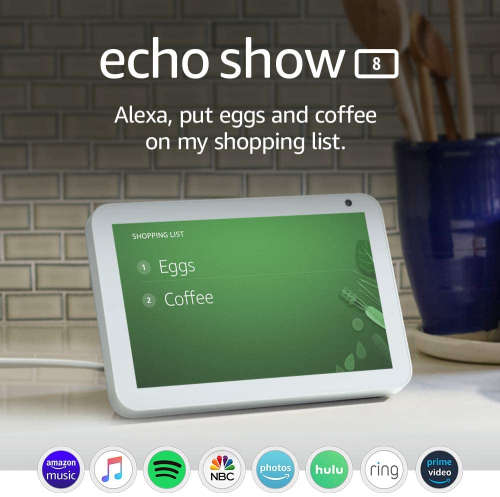 Echo Show 8 -- HD smart display with Alexa stay connected with video calling - Sandstone *Sale*