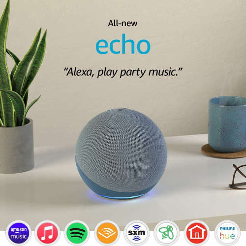 All-new Echo (4th Gen) | With premium sound, smart home hub, and Alexa | Twilight Blue *Sale*