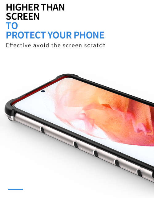 Samsung Galaxy S20 S20 Plus S20 Ultra Shockproof Honeycomb Cover - Transparent **Sale**