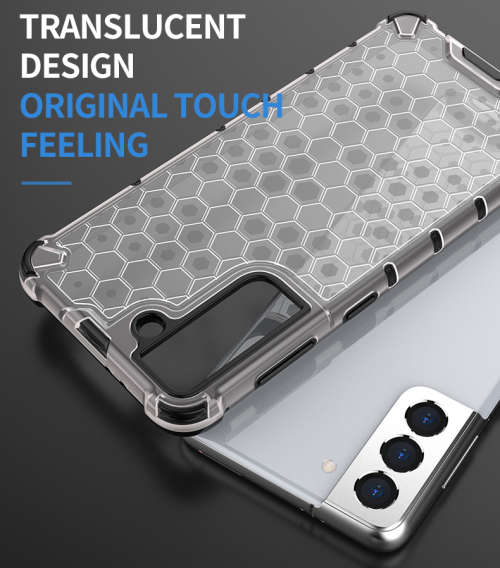 Samsung Galaxy S20 S20 Plus S20 Ultra Shockproof Honeycomb Cover - Transparent **Sale**