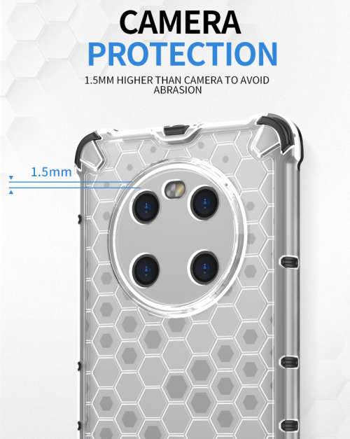 Huawei Mate 40 Shockproof Honeycomb Cover - Transparent **Sale**