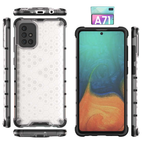 Samsung Galaxy A31 A51 A71 Shockproof Honeycomb Cover - Transparent **Sale**