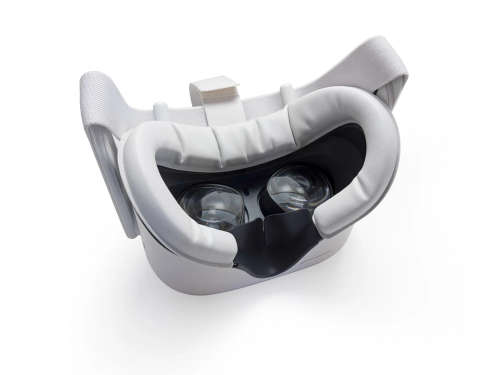 VR Cover Facial Interface and Foam Replacement Set for Oculus Quest 2 (Black and White)