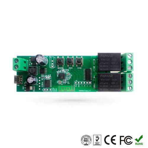 WIFI Control Smart Life Tuya 2CH Door Opener Relay Module