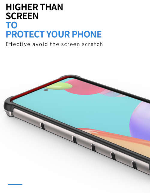 Samsung Galaxy A32 A52 A72 Shockproof Honeycomb Cover - Transparent **Sale**