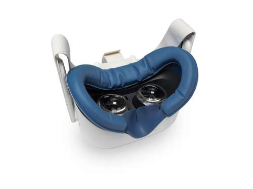 VR Cover Facial Interface and Foam Replacement Set for Oculus Quest 2 (Dark Blue)