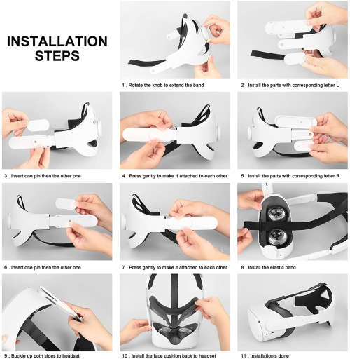 MASiKEN Head Strap Replacement for Oculus Quest 2