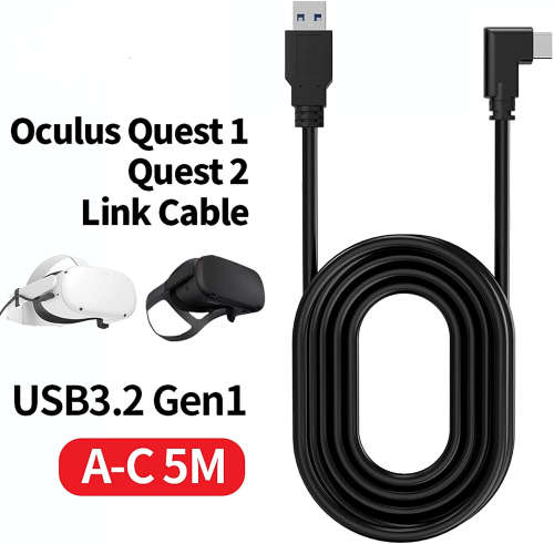 TNE Link 5m Cable for Oculus Quest 2 Type C USB3.2 Gen1 to USB Type A
