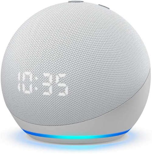 All-new Echo Dot (4th Gen) | Smart speaker with clock and Alexa | Glacier White *Sale*