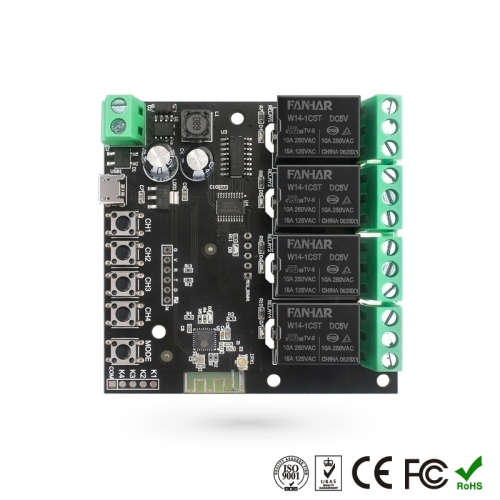 WIFI Control Smart Life Tuya 4CH Door Opener Relay Module