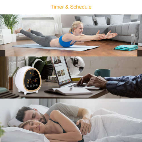 WIFI Control Smart Life Tuya Aroma Diffuser Temperature Weather Clock