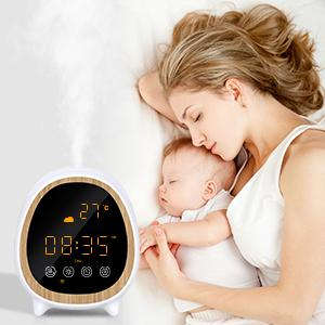 WIFI Control Smart Life Tuya Aroma Diffuser Temperature Weather Clock