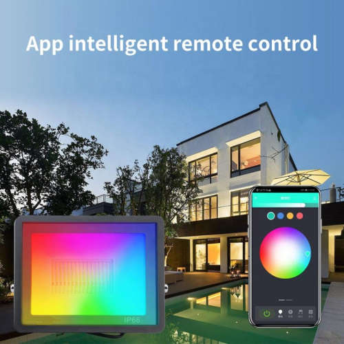 WIFI Control Smart Life Tuya IP66 Outdoor 30W RGBCW LED Floodlight