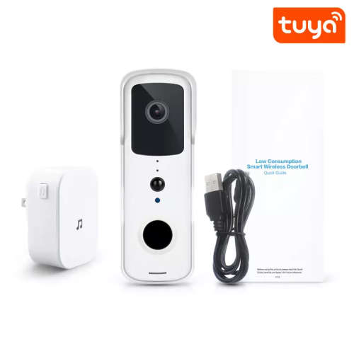 WIFI Control Smart Life Tuya Waterproof HD Video Doorbell (White)