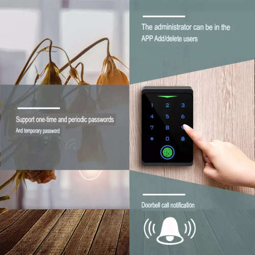 Smart Life Tuya WIFI Waterproof 12V Access Control Fingerprint Keypad Card Doorbell for Gate Garage
