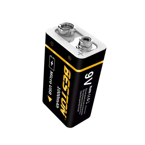 BESTON 9V Micro USB Rechargeable Lithium Battery | 9V | 400mAh | 1 Pack